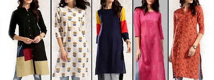 yuvati-love-yourself-widest-range-of-designer-kurtis-and-one-piece-ad-ahmedabad-times.  Check out more Apparel & A… | Kurti designs, Simple trendy outfits, One  piece