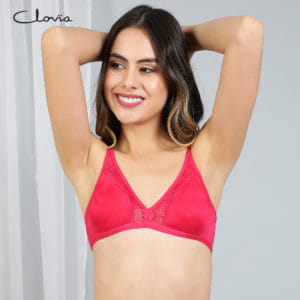 Jacquard non-wired non-padded bra