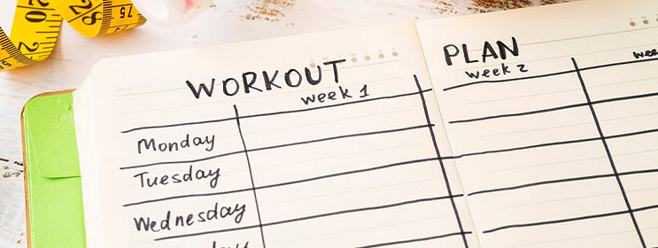 Week workout discount plan for females