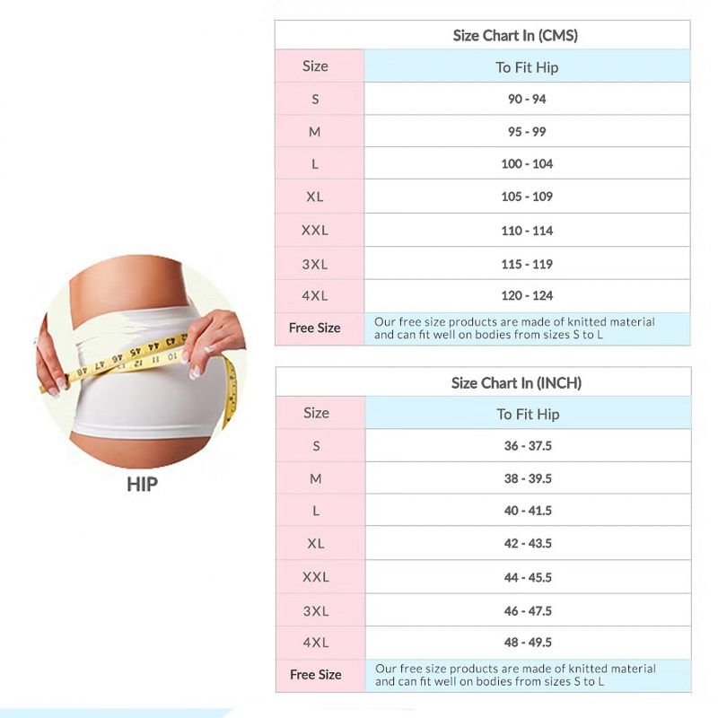 Panty Size Chart