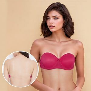 Full Cup Strapless Balconette Bra