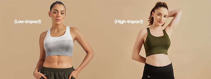 What is the difference between high-impact and low-impact sports bras?